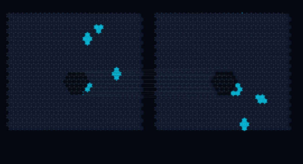 Generalized Life Gameの操作画面